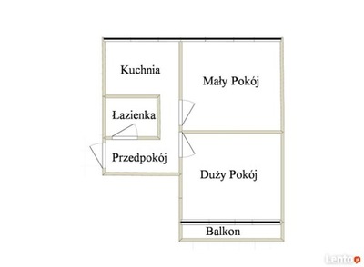 Mieszkanie, Łódź, Górna, Dąbrowa, 41 m²