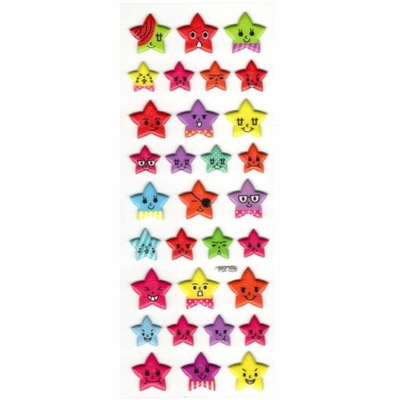 Bubble Sticker 3D kolorowe wypukłe naklejkimust