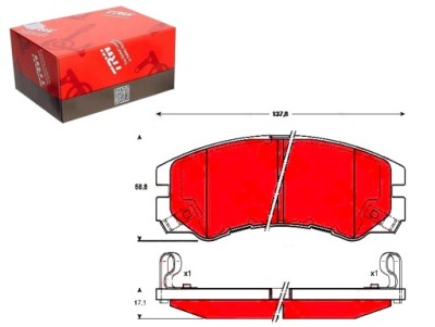 Trw gdb3162 набір гальмівних колодок гальмівних, гальма дискові фото №1
