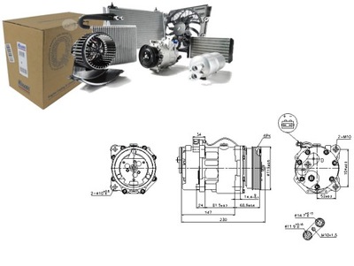 NISSENS 89165 КОМПРЕССОР, КОНДИЦИОНЕР