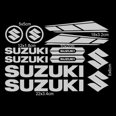 REFLEXIVO MOTOCICLETA SUZUKI PEGATINAS KALKOMANIE DEPÓSITO LOGOTIPO JUEGO ~21376  