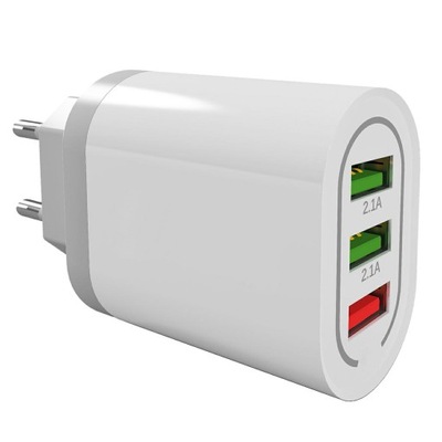 SZYBKA ŁADOWARKA SIECIOWA QUICK CHARGE 3.0 3x USB 5V 9V 12V 3A 18W