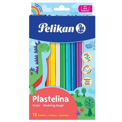 PLASTELINA PELIKAN 12 KOLORÓW