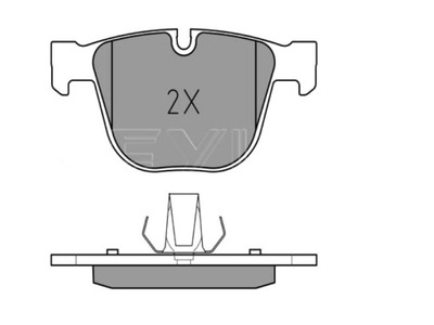 КОЛОДКИ ТОРМОЗНЫЕ MEYLE ЗАД BMW 3/5/6/7/X5/X6 03-