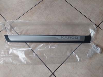 Накладка - молдинг порог - левый перед - skoda karoq - nowa фото №1
