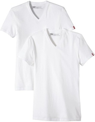 Koszulka Levis z krótkim rękawem, 2 szt./opak. Koszulka z dekoltem w kształcie litery V 82983-0004-XL