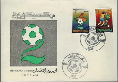 FDC Algieria 1986 sport piłka nożna Mistrzostwa