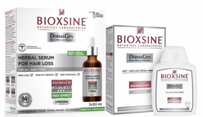 Bioxsine Dermagen zestaw serum wypadanie włosów szampon do tłustych włosów