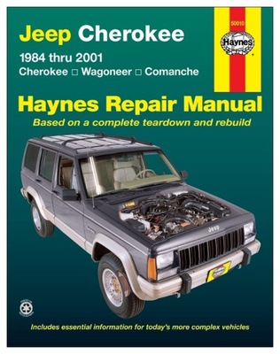 JEEP Cherokee XJ Wagoneer Comanche (1984-2001) instrukcja napraw Haynes 24h