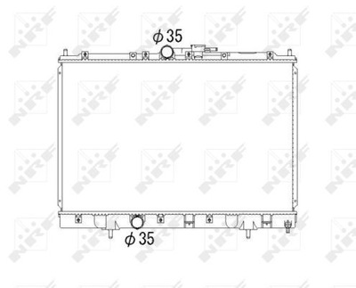 RADUADOR DE AGUA NRF 53792  