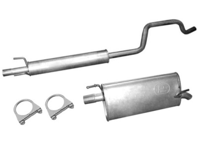 Opel meriva a 1.6 бензин глушители + хомуты фото №1