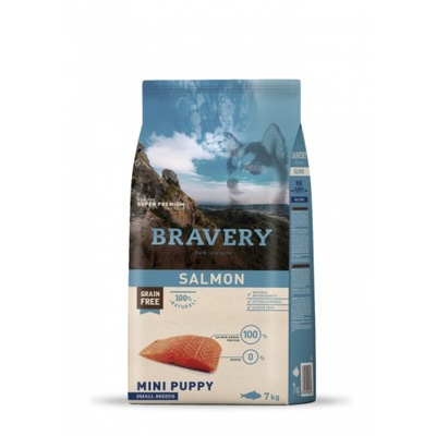 Bravery karma Puppy Łosoś dla Szczeniąt 7 kg