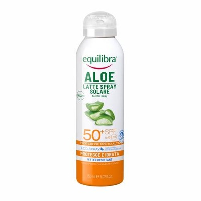 EQUILIBRA Aloesowe mleczko do opalania w sprayu SPF 50+, 150 ml