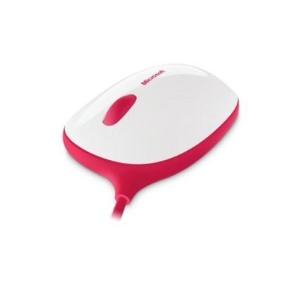 Firmowa myszka mysz Microsoft Express mouse różowa pink