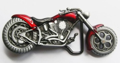 Chopper motocykl motor klamra 3D zapinka do paska