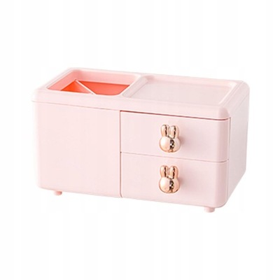 Organizer na biurko z szufladami biurowy różowy