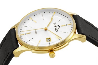 RELOJ MESKI BISSET BSCF27 (ZB093H) - SZAFIROWE VIDRIO  