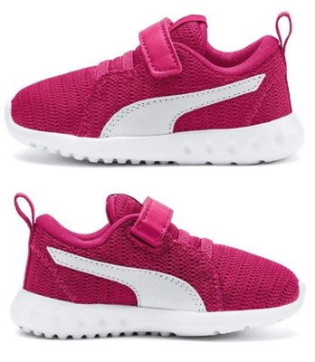 PUMA CARSON 190565 17 dziewczęce różowe RZEPY 31