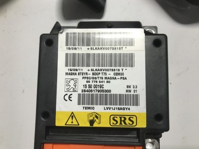 Датчик подушек подушка безопасности peugeot rcz 10- фото №1