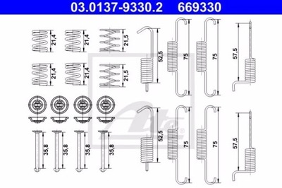 03.0137-9330.2/ATE КОМПЛЕКТ MONT.SZCZEK HAM.
