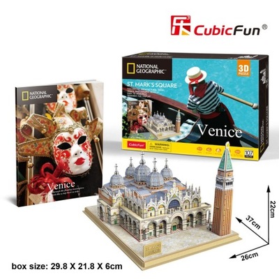 3D puzzle National Geographic Námestie svätého Marka Benátky