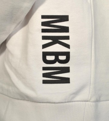 MKBM bluza męska WHITE logo SWEATER LS XL 42