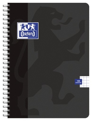 Kołozeszyt Oxford Standard A4 100k kratka czarny