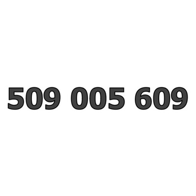 509 005 609 ZŁOTY NUMER STARTER ORANGE