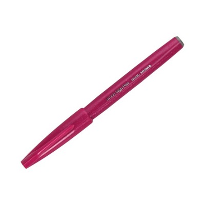 Pisak pędzelkowy burgund Brush Sign Pen Pentel SES15