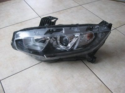 Левая лампа - линза - led - honda civic x фото №1