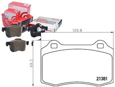 BREP 36 020 ZAPATAS DE FRENADO JAGUAR XJR 4,0 97-03 TY  