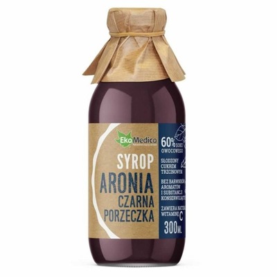 Syrop Aronia, Czarna Porzeczka 300ml - Ekamedica