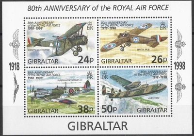 Gibraltar - samolot** (1998) SW 824-827
