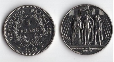 FRANCJA 1989 1 FRANC STANY GENERALNE