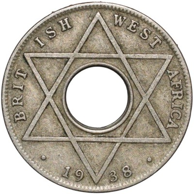 Brytyjska Afryka Zachodnia 1/10 penny 1938