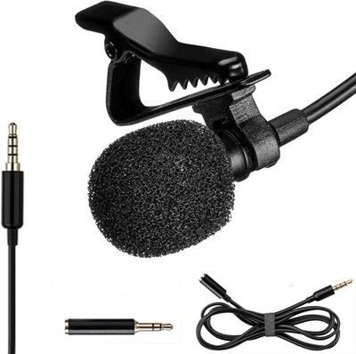 Mikrofon krawatowy mikrofon klapowy z klipsem OUTLET