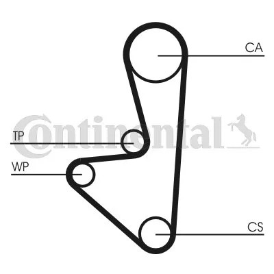 CONTINENTAL CTAM CON CT1066 CORREA DISTRIBUCIÓN  