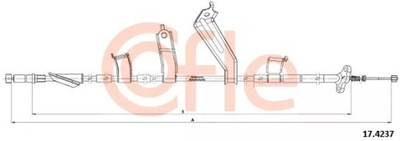 17.4237/COF CABLE H-CA IZQUIERDA  