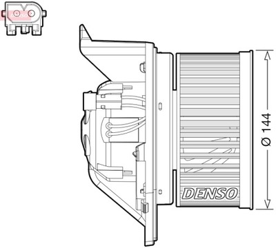 DENSO DEA05005 VENTILIATORIUS VIDAUS 