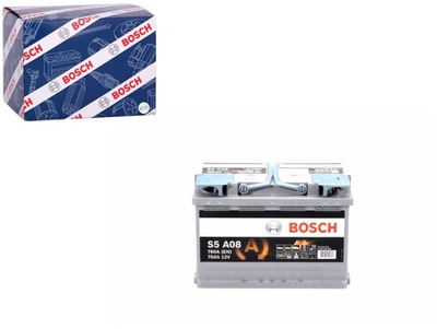 BATTERY BOSCH 12V 70AH 760A START&STOP AGM P + 1 278X175X190 B13  