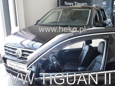 SIDE-WINDOW DEFLECTORS WINDOW VW TIGUAN II 5-OSOB. 2015-... HEKO  