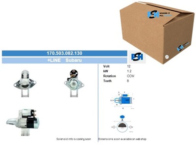 СТАРТЕР SUBARU 1.2 KW СТАРТЕР BV PSH