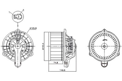 NISSENS VENTILADOR SOPLADORES HYUNDAI ELANTRA V EQUUS CENTENNIAL  