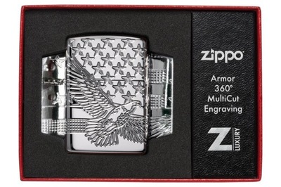 WRO oryginalna zapalniczka Zippo 49027 Armor Patriotic Design orzeł