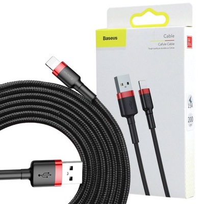 Kabel USB-A - Lightning Baseus Cafule, 1,5A, 2M