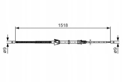 BOSCH 1 987 482 375 CIEGLO, STABDYS STOVĖJIMO 