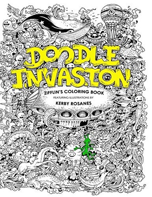 Zifflin Doodle Invasion: Zifflin's Coloring Book: Volume 1