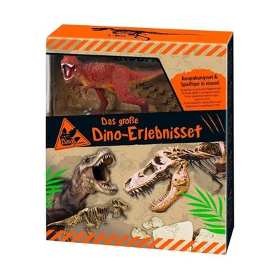 FIGURKA I SZKIELET DINOZAURA, WYKOPALISKA EDU