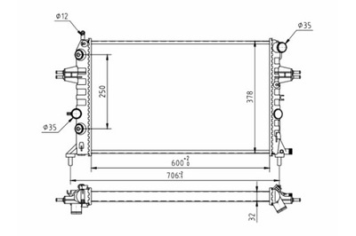 HART RADUADOR ASTRA G 1.6 1.8 99-  