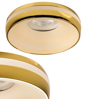 Kanlux Oczko Sufitowe LED Pierścień Oprawy Punktowej ELICEO 10W GU10 Złote